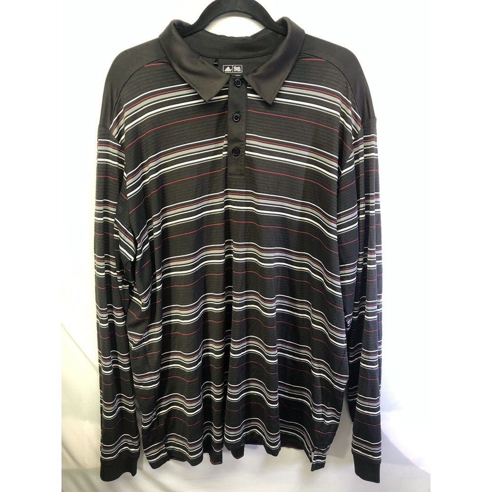 Adidas Golf Dri Fit Polo Shirt  Striped Mens Size 2xl A Lil Sun Fade